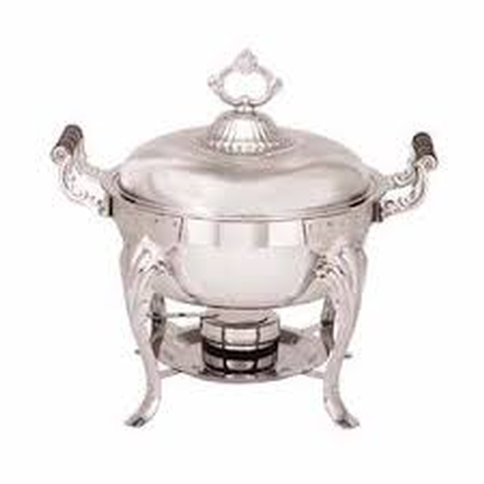 Lift-Top Round Stainless Chafer