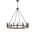 Weathered Walnut Chandelier