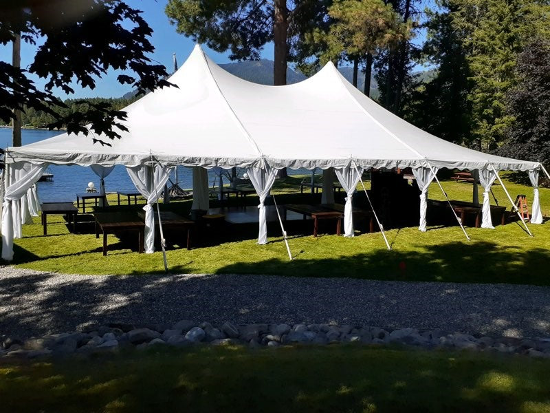 40x60PoleTentwLegDrapes