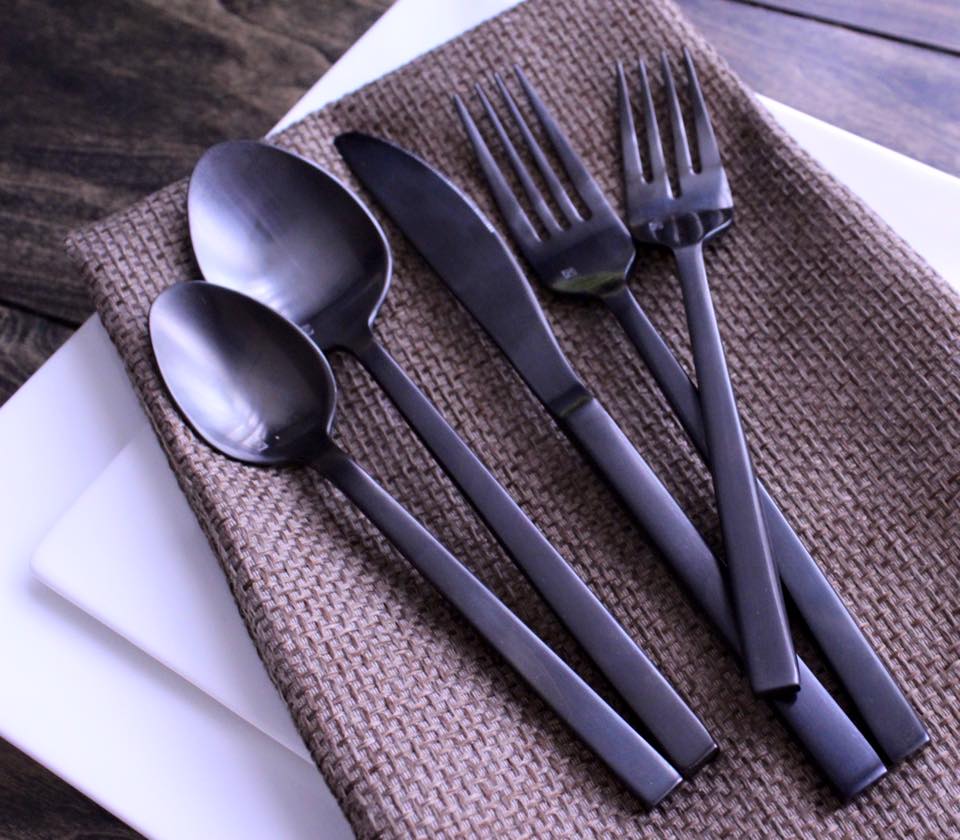 Arezzo-Matte-Black-Flatware
