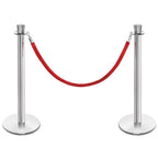 Chrome Stanchion and Red Velvet Rope