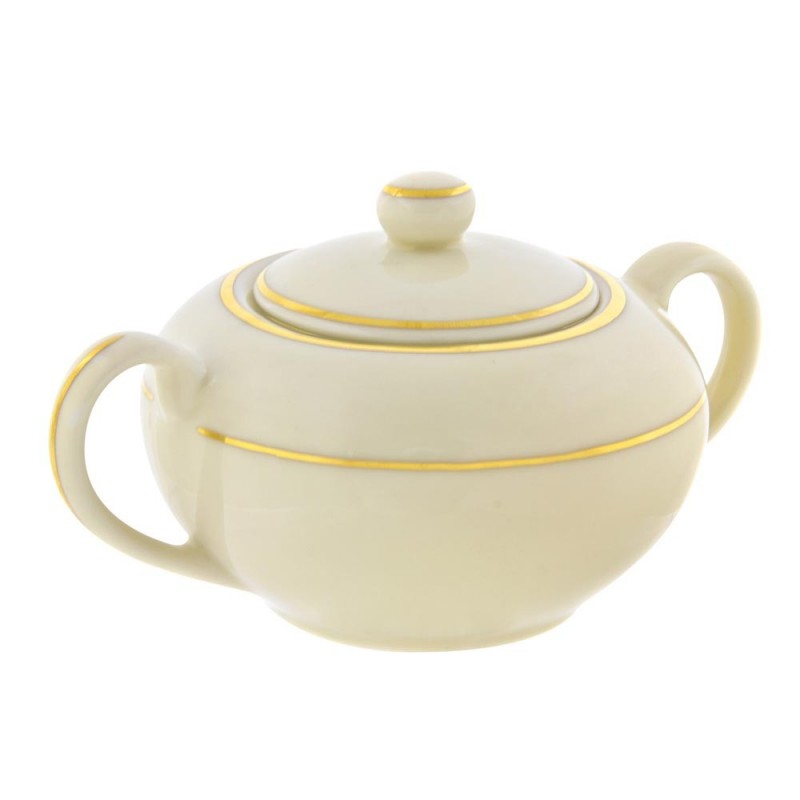 Ivory Gold Sugar Bowl