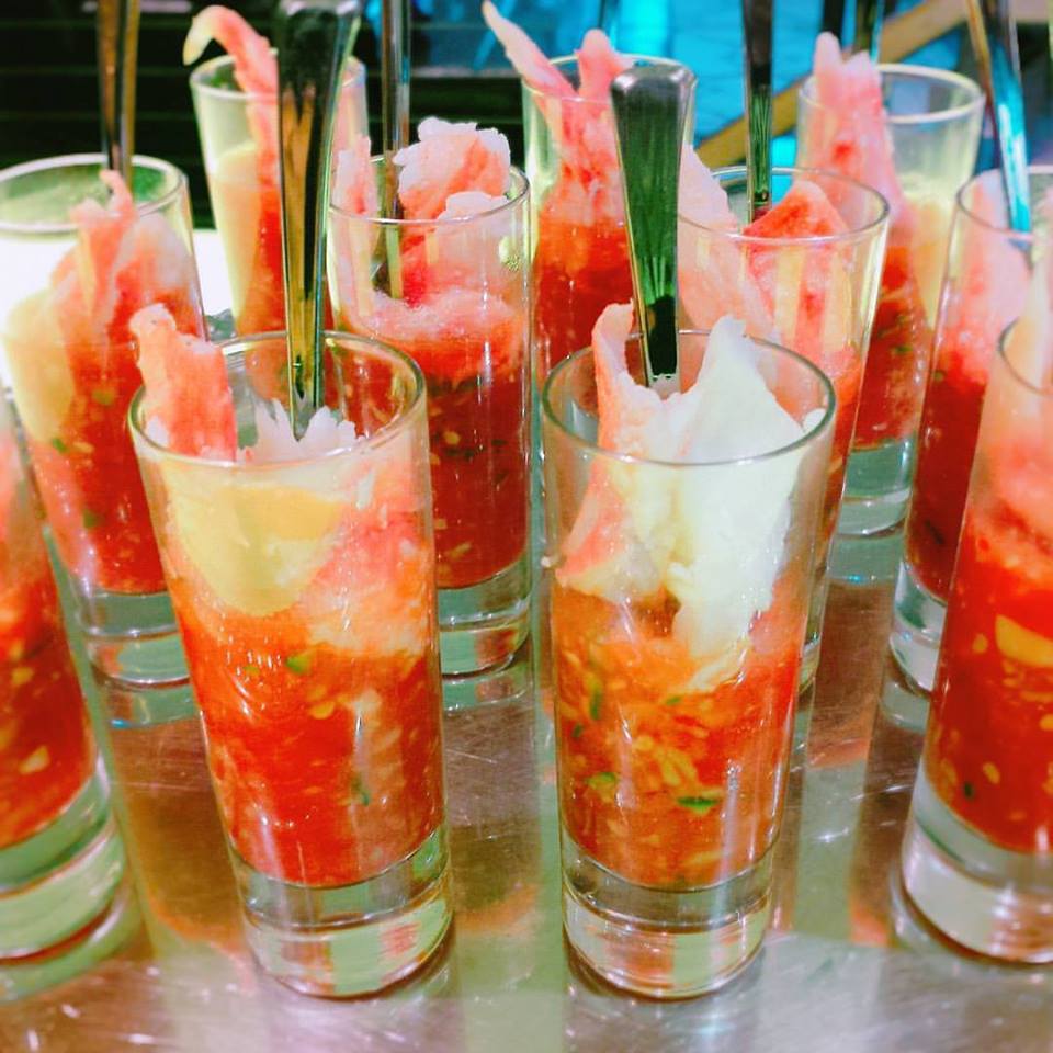 Stemless Cordial Gazpacho Shooter