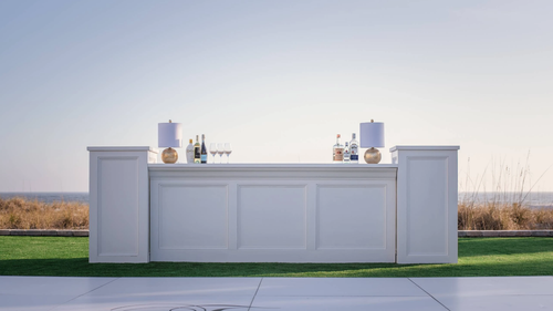 White Bar with Two Columns