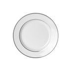 White Silver Band 7in Plate