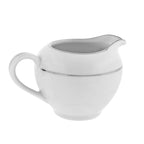 White Silver Band Creamer