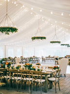 French Ash Chandelier with Soft Gold Accent